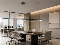 [01191] Orien Design Pendant Lamp Sand Black And Gold 80cm&40cm Duo Ring 50w Led Cct 3 Colour & 3-Step Dimming – foto 5 – kavel bij Hammertime, Puurs