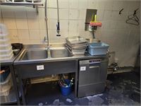 1 Rvs Dubbele Wastafel – kavel bij Hammertime