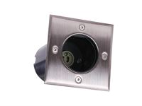 [00889] Gu10 Ground Spotlight Square Satin Nickel – foto 4 – kavel bij Hammertime, Puurs
