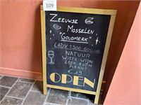 1 Houten Sandwichbord – kavel bij Hammertime