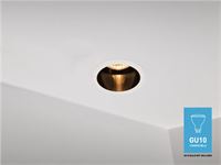 [00915] Gu10 Recessed Design Fixture Cylinder Sand White And Black With Lamp Holder – foto 2 – kavel bij Hammertime, Puurs