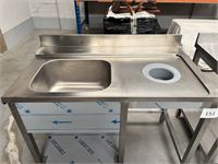 Rvs Spoeltafel – foto 3 – kavel bij Hammertime