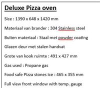 Deluxe Pizza Oven – foto 3 – kavel bij Hammertime