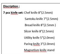 Knife Set 7pcs – foto 3 – kavel bij Hammertime