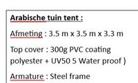Arabic Tent – foto 3 – kavel bij Hammertime