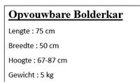 Vouwbare Bolderkar – foto 3 – kavel bij Hammertime