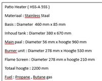 Patio Heater – foto 3 – kavel bij Hammertime