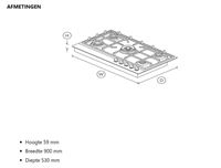 Gaskookplaat Fisher & Paykel Cg905dngx1 – foto 7 – kavel bij Hammertime