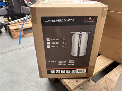 Koffie Percolator 5l Cater Chef – kavel bij Hammertime