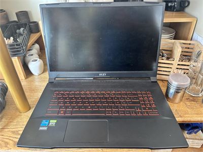 1 Laptop Msi – kavel bij Hammertime