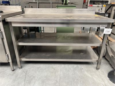 Rvs Werktafel Mareno – kavel bij Hammertime