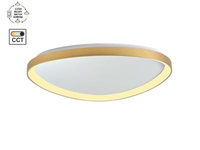 [01203] Auren Design Ceiling Lamp Gold 62cm 50w Led Cct 3 Colour & 3 Step Dimming – kavel bij Hammertime, Puurs