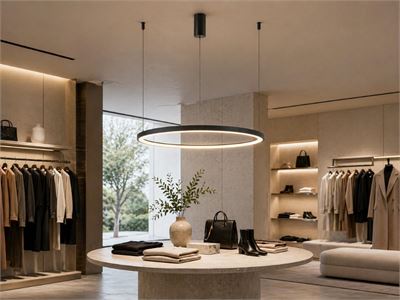[01189] Orien Design Pendant Lamp Sandy Black 80cm 40w Led Cct 3 Colour & 3-Step Dimming – kavel bij Hammertime, Puurs