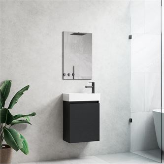 5 X 40cm Toiletmeubel Zwart Eik - Como 40-06 – kavel bij Hammertime, Bornem
