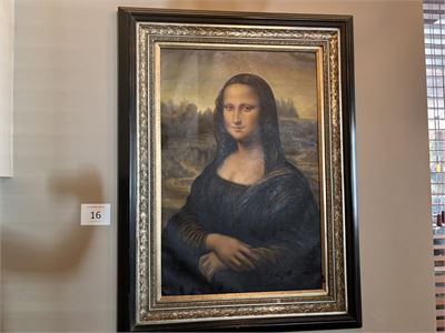 1 Deco Wandkader "mona Lisa" – kavel bij Hammertime