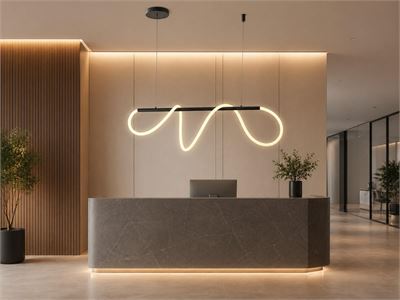 [01212] Edera Design Pendant Lamp Sand Black 110cm 40w Led Cct 3 Colour & 3 Step Dimming – kavel bij Hammertime, Puurs