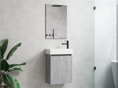 1 X 40cm Toiletmeubel Beton Grijs - Como 40-05 – kavel bij Hammertime, Bornem