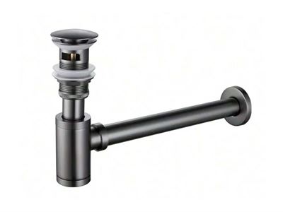 1 X Design Sifon Met Afvoerplug Gun Gray – kavel bij Hammertime, Bornem