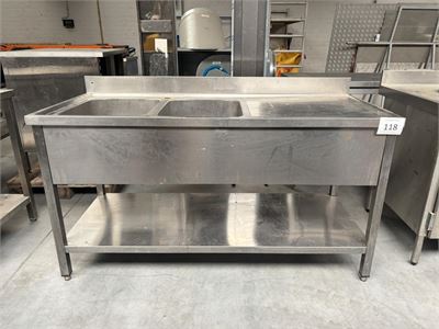 Rvs Spoeltafel – kavel bij Hammertime
