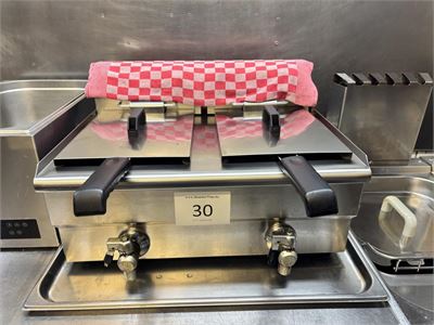 1 Rvs Dubbele Friteuse Maxima – kavel bij Hammertime