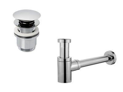 1 X Design Sifon Met Afvoerplug Chrome – kavel bij Hammertime, Bornem