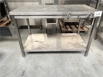 Rvs Werktafel – kavel bij Hammertime