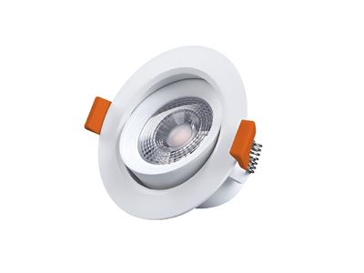 [01157] 4.9w Smd Led Recessed Spot 6000k Matt White With Lens – kavel bij Hammertime, Puurs