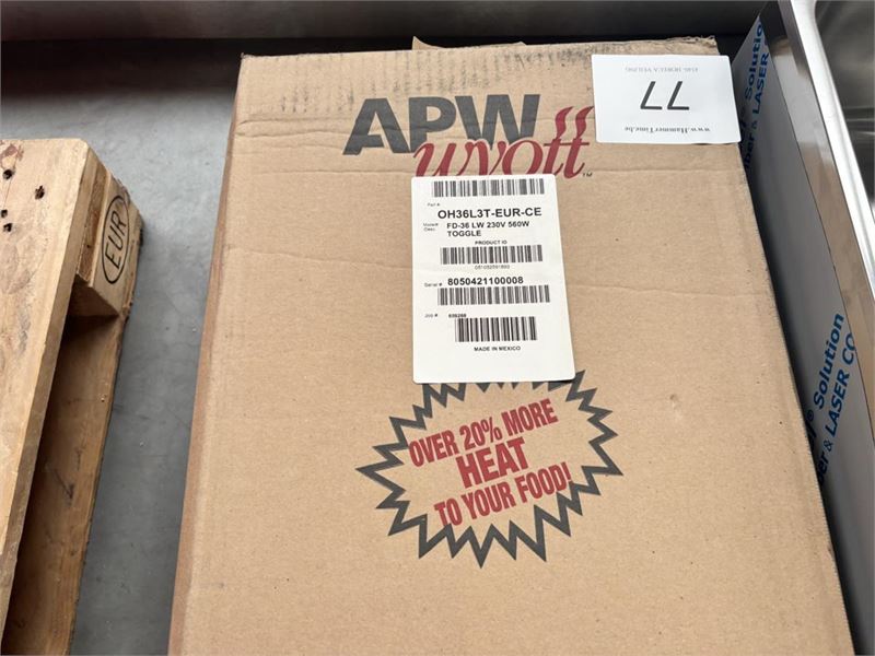 Warmhoudlamp Apw Wyott Fd-36 Lw – kavel bij Hammertime