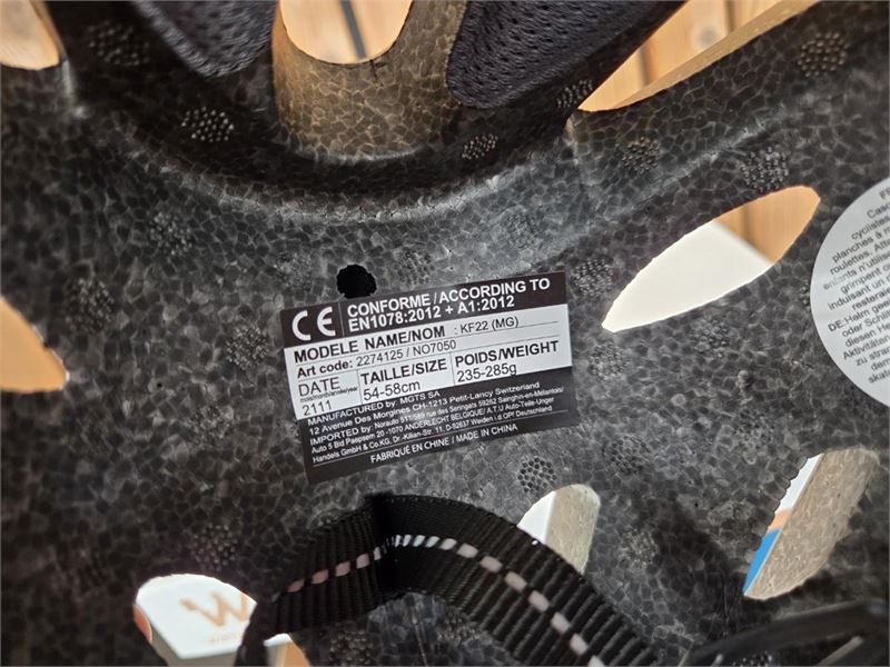 1 Fietshelm Grijs Medium – foto 5 – kavel bij Hammertime