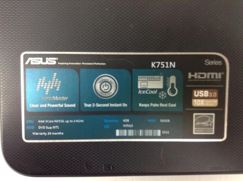 Asus k751n аккумулятор