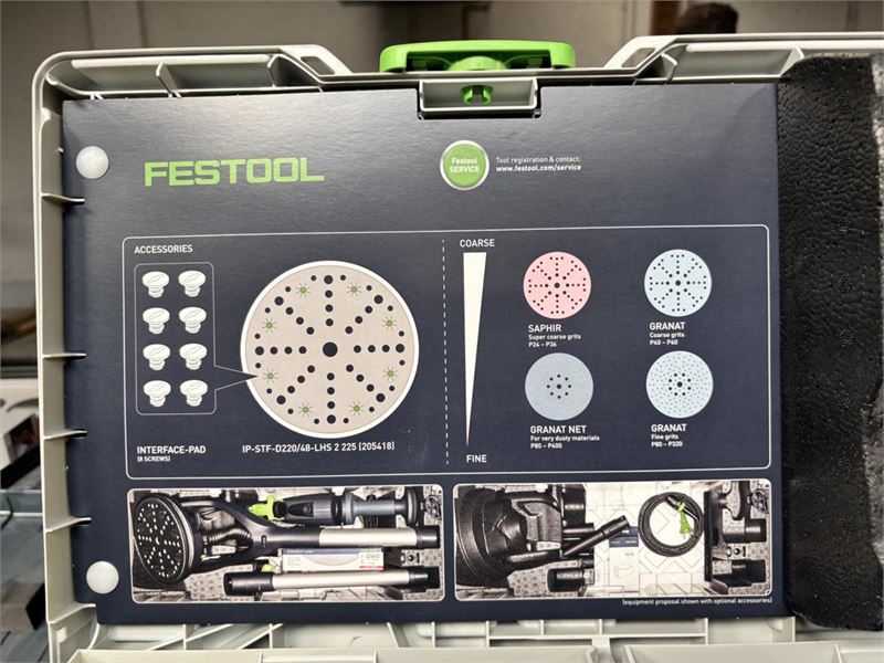 Langnek Schuurmachine Festool Planex Lhs 2 225 – foto 3 – kavel bij Hammertime