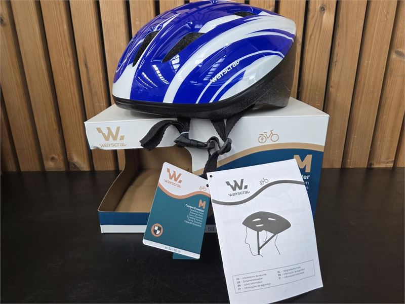 1 Fietshelm Blauw Medium – foto 3 – kavel bij Hammertime