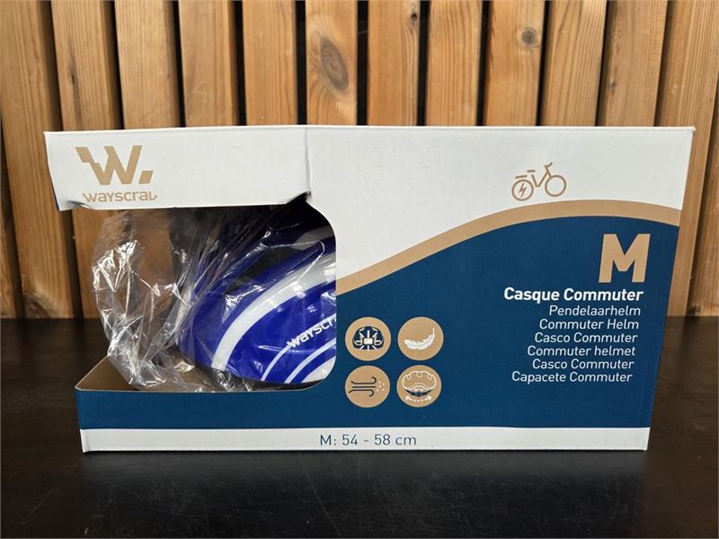 1 Fietshelm Blauw Medium – foto 2 – kavel bij Hammertime