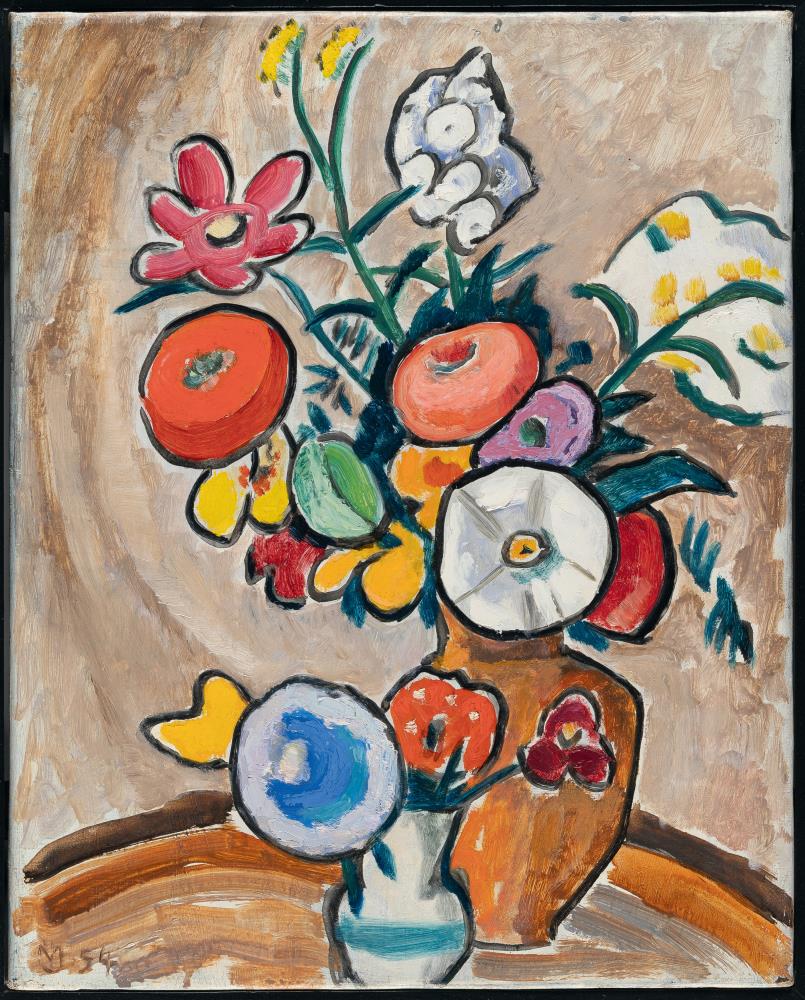"Buntes Blumenbild" (Colourful Flower Painting)