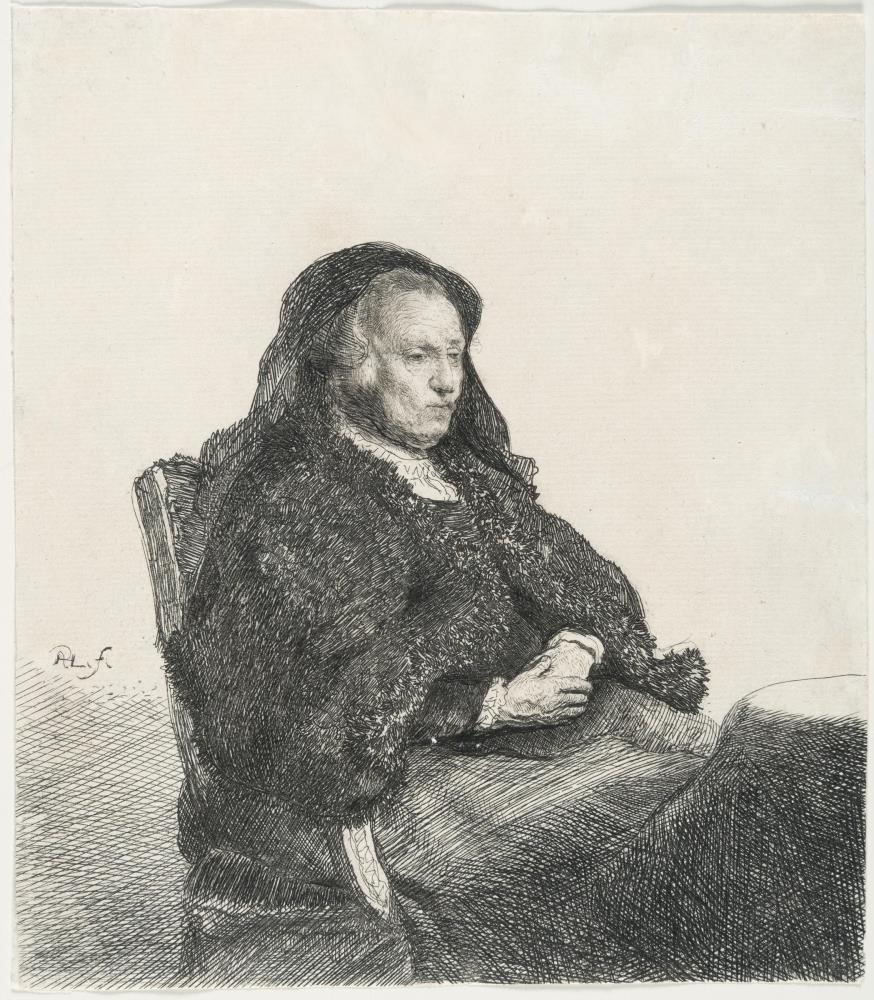 Rembrandts Mutter mit schwarzem Schleier