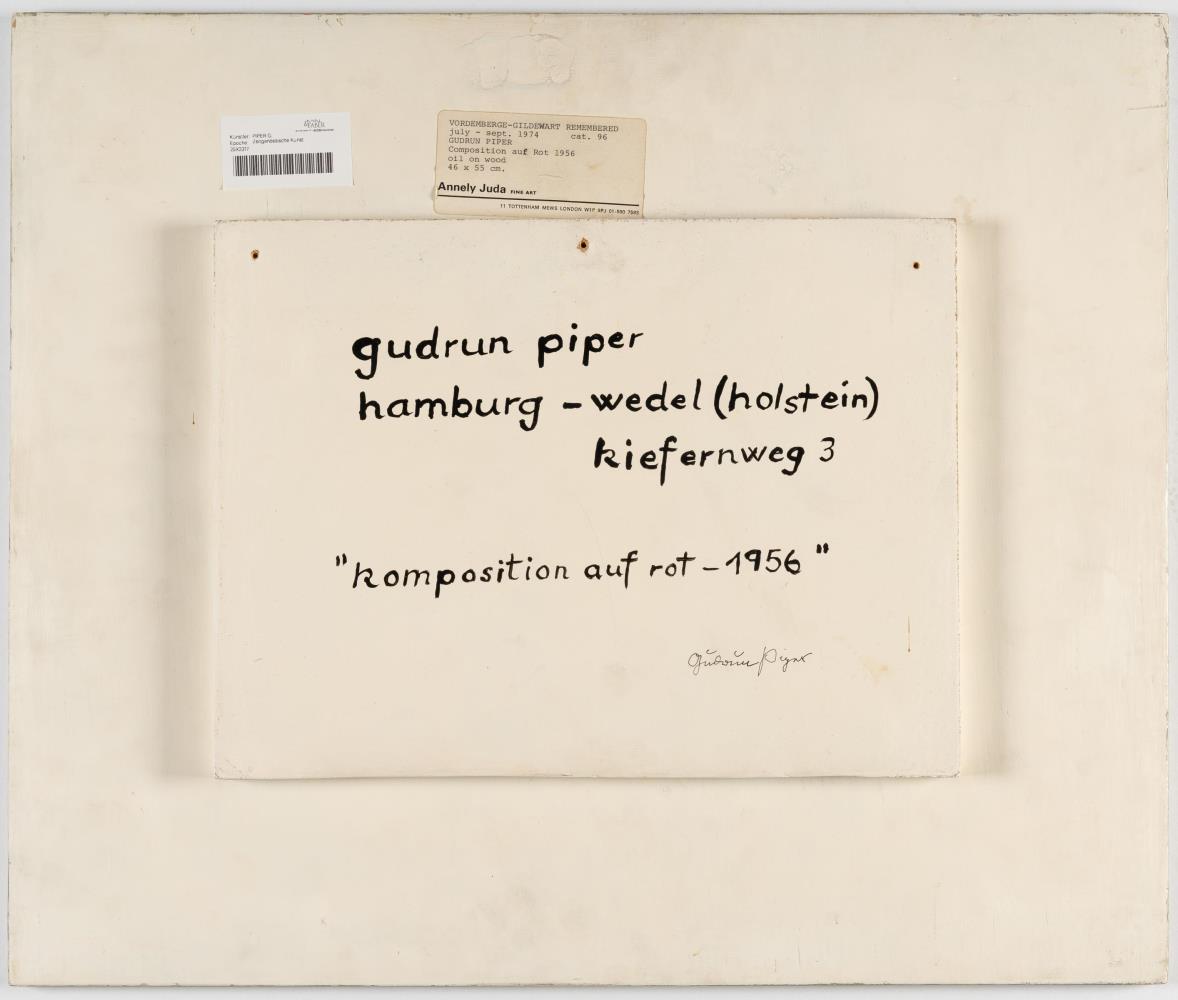 „Komposition auf Rot – 1956“