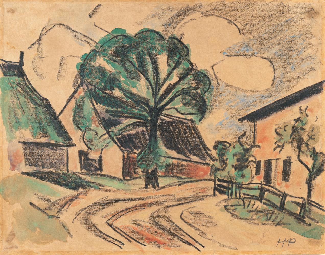 Solitary Tree in the Village