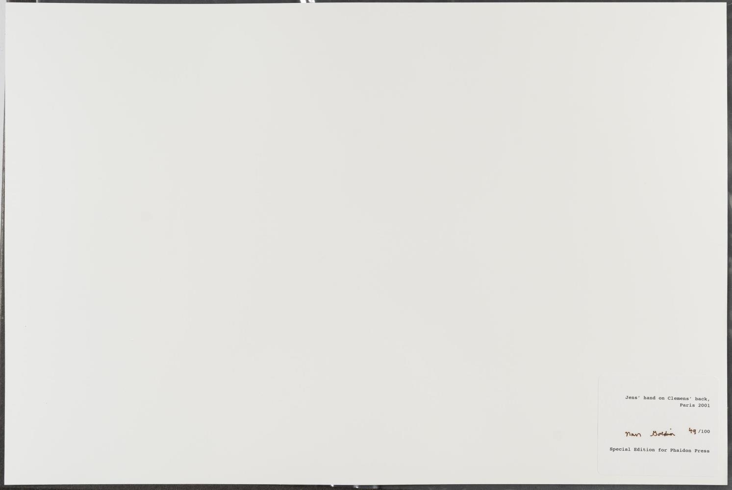 Jen's Hand on Clemen's back