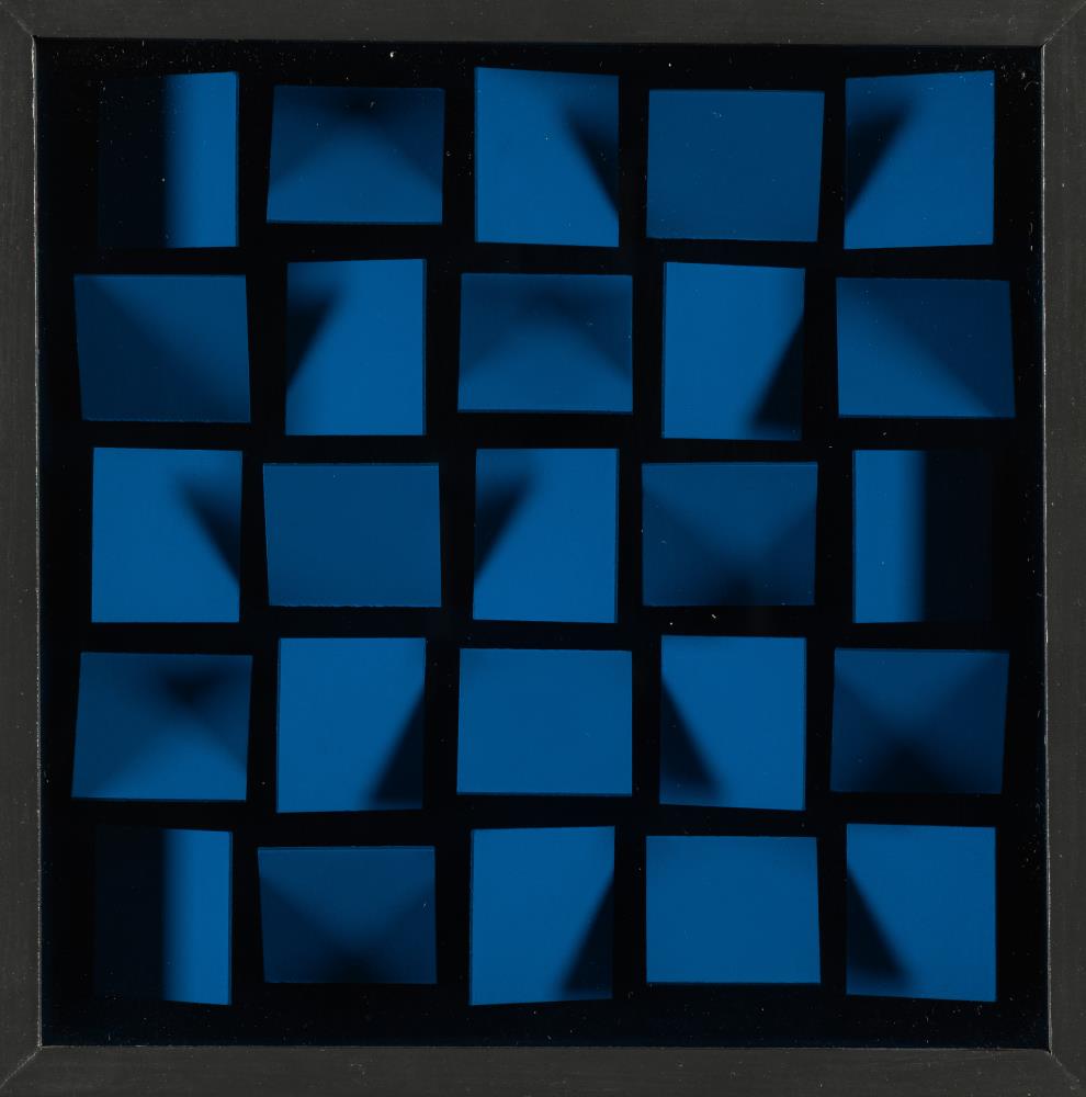 Auflagenobjekt cölinblau ("MI IV / CB 602")