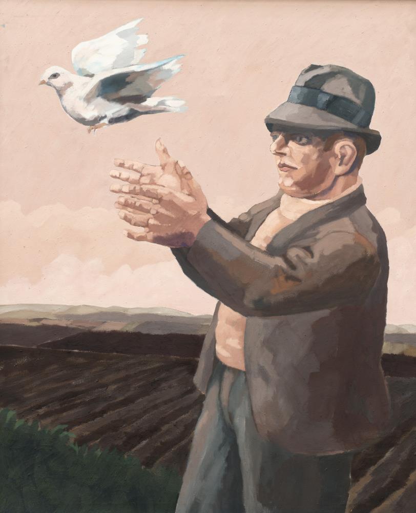 "Man with Dove"