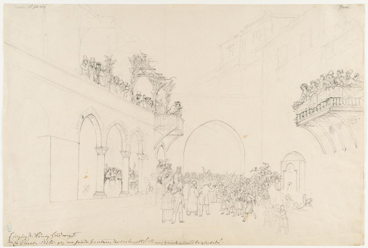 „Einzug König Ludwig I. in Paros“