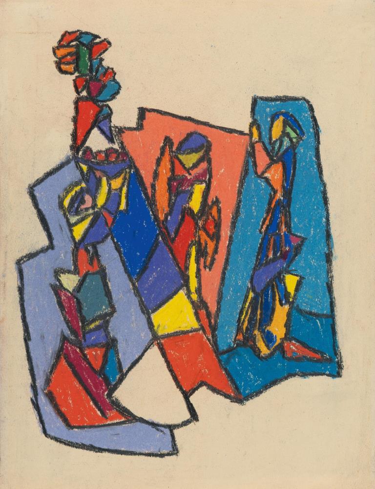 Komposition mit Figurengruppe