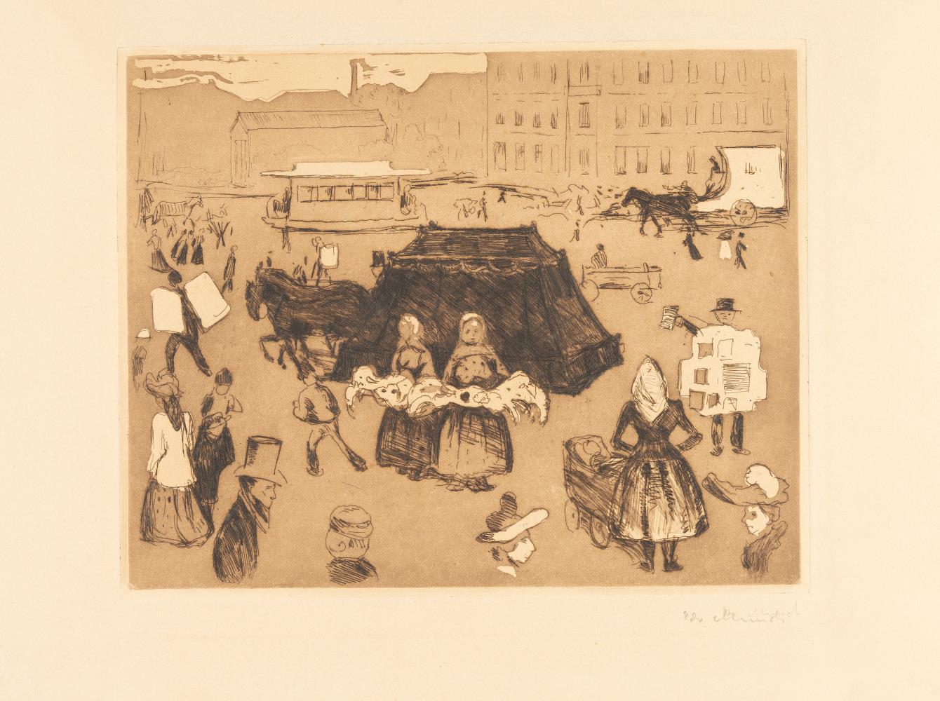 Der Leichenwagen. Potsdamer Platz