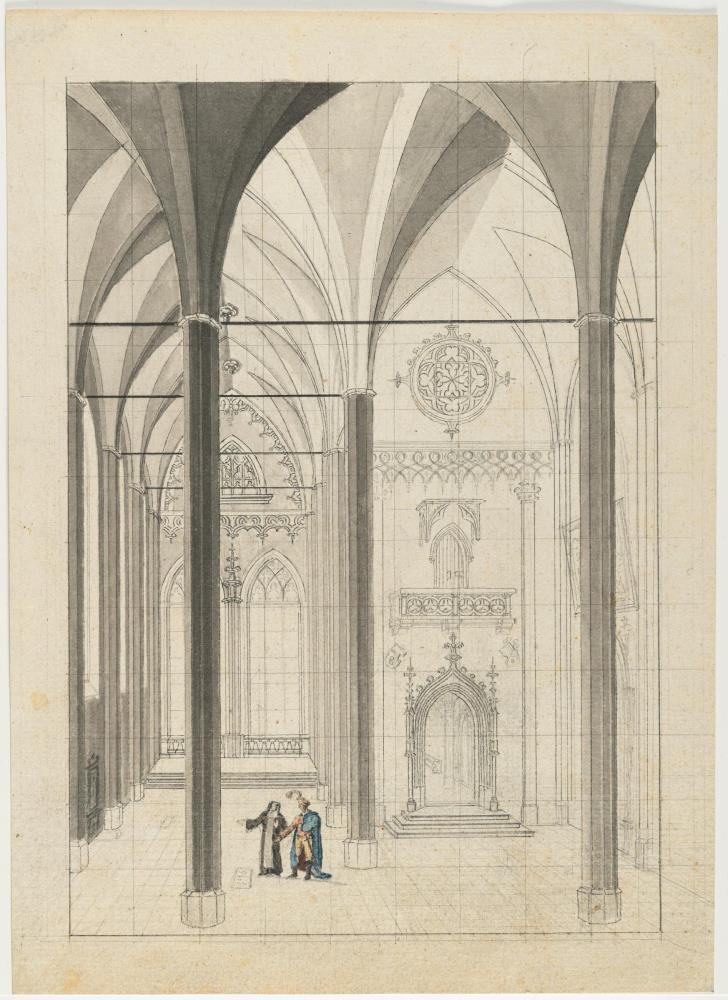 Gotisches Kircheninterieur