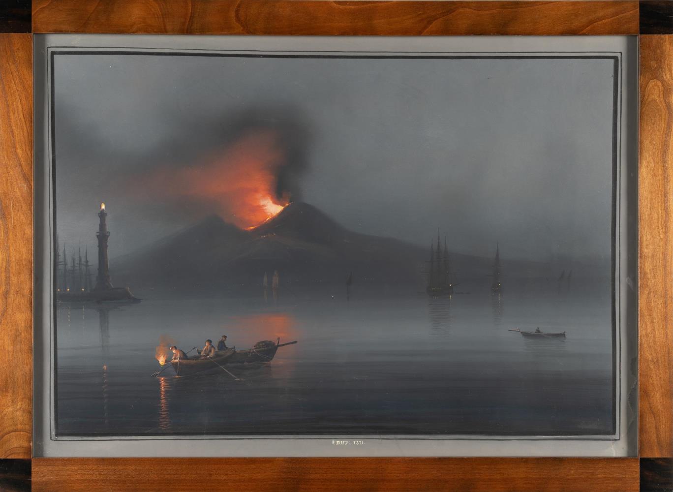 „Eruz: 1871“ (Nächtlicher Vesuvausbruch)