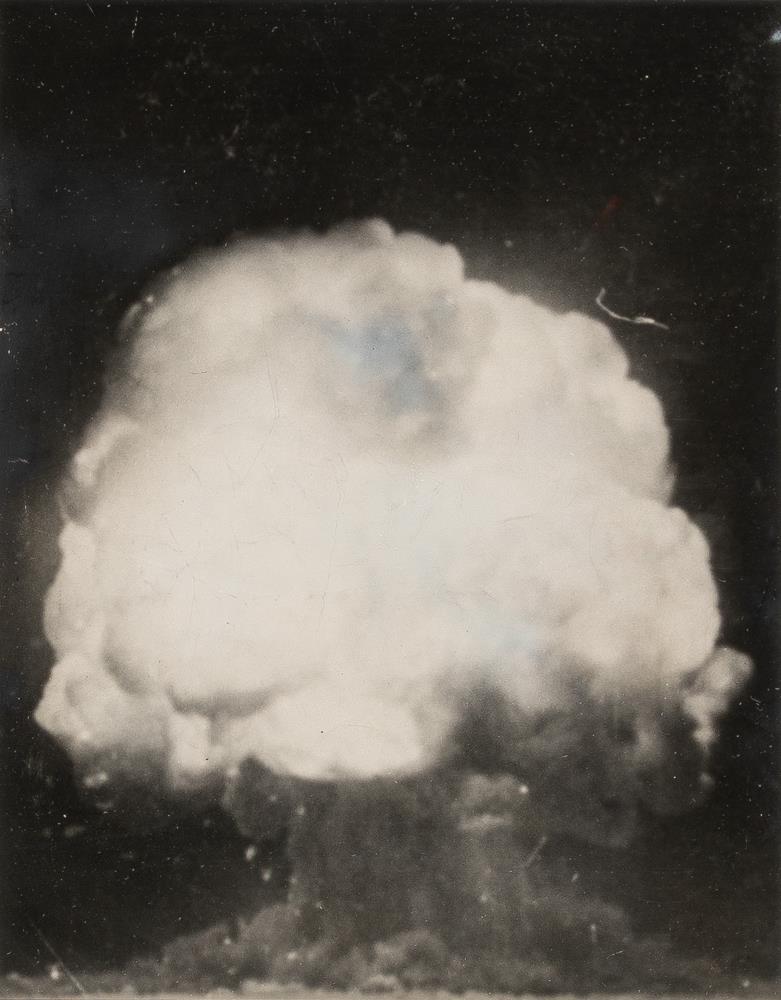 The first atom bomb is tested, Alamogardo, New Mexico, July 16, 1945