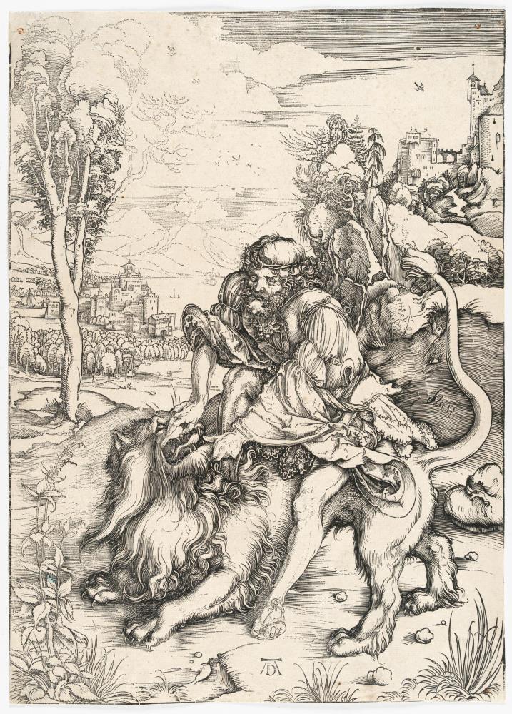 Samson tötet den Löwen