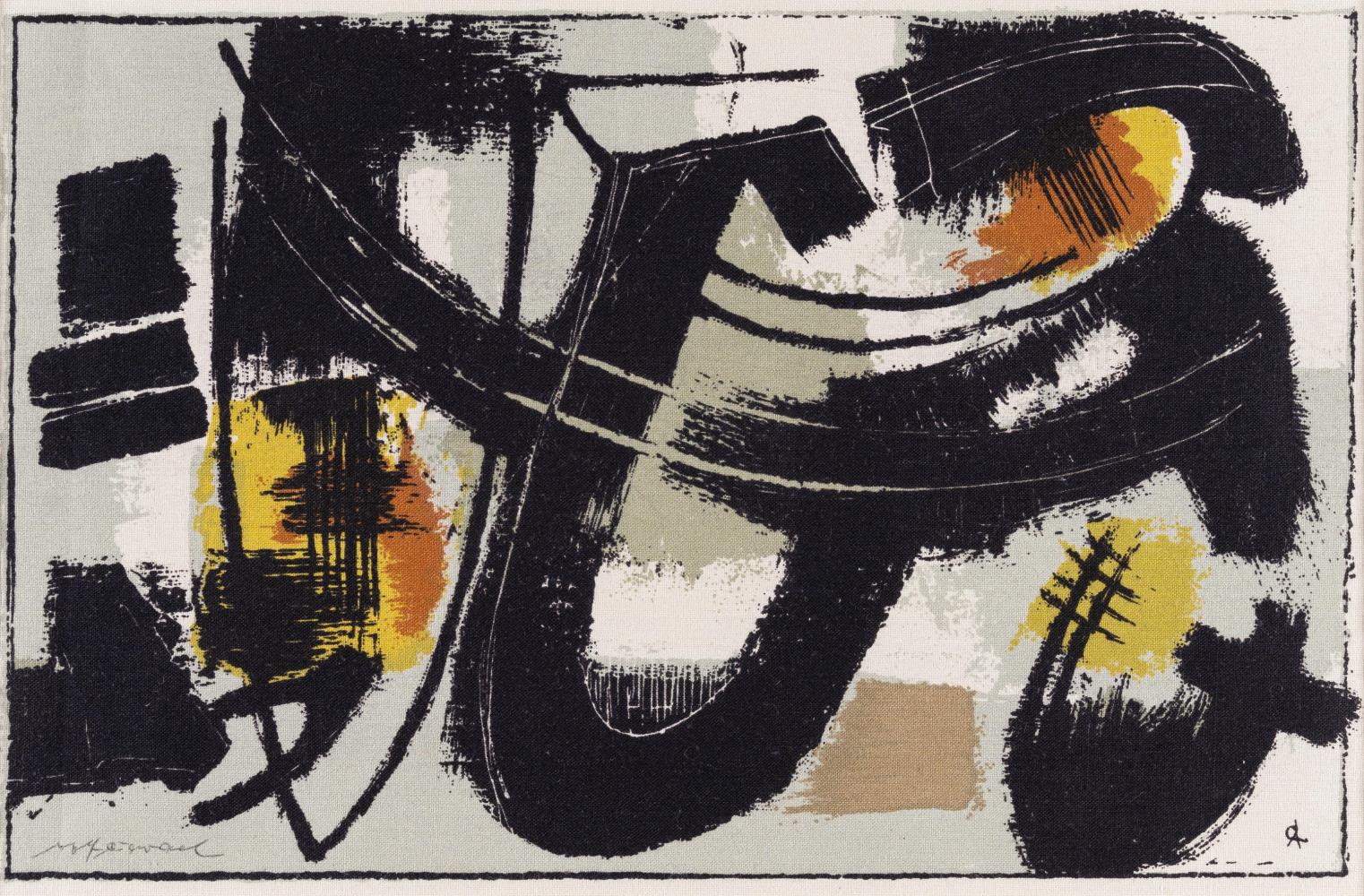 3 Bll.: „No. 132 G“ – Ohne Titel –Strukturdruck Nr. 2