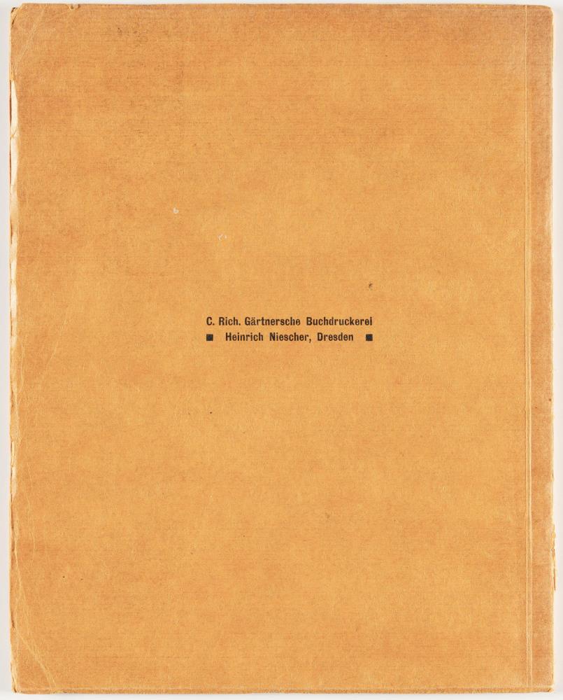 Katalog zur Ausstellung der K.G. „Brücke“ in Galerie Arnold Dresden – Schloßstraße September 1910