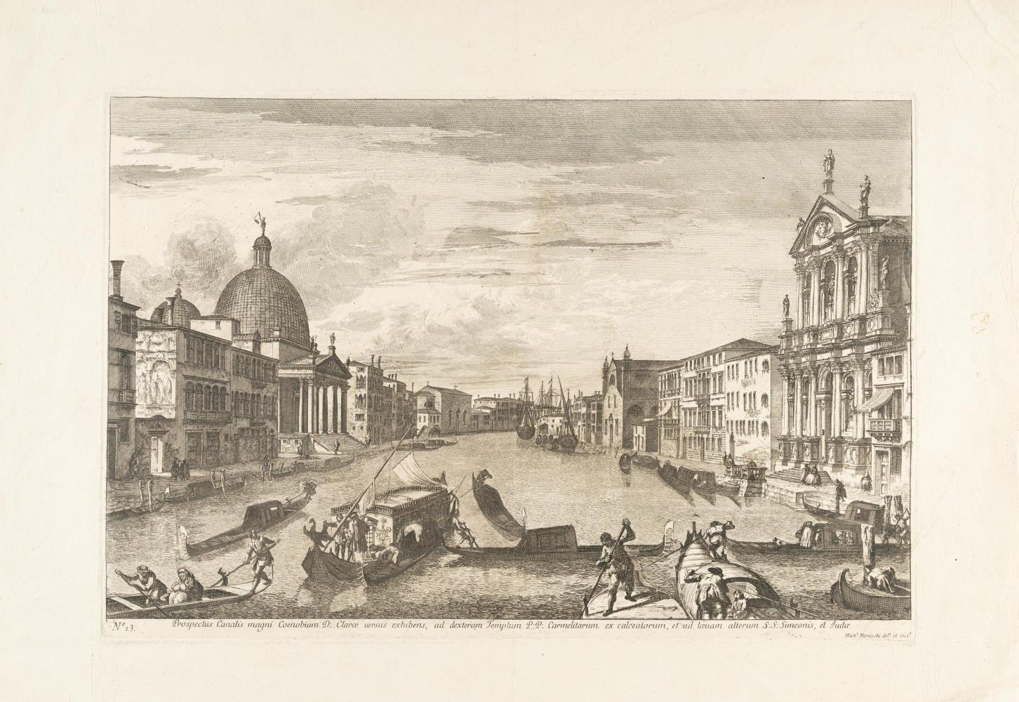Il Canal Grande agli Scalzi (Prospectus Canalis magni Coenobium D: … et ad loeuam alterum S:S: Simeonis, et Judae)